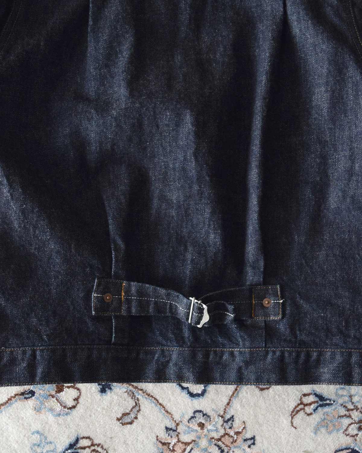 UNRESS No Collar Denim Jacket