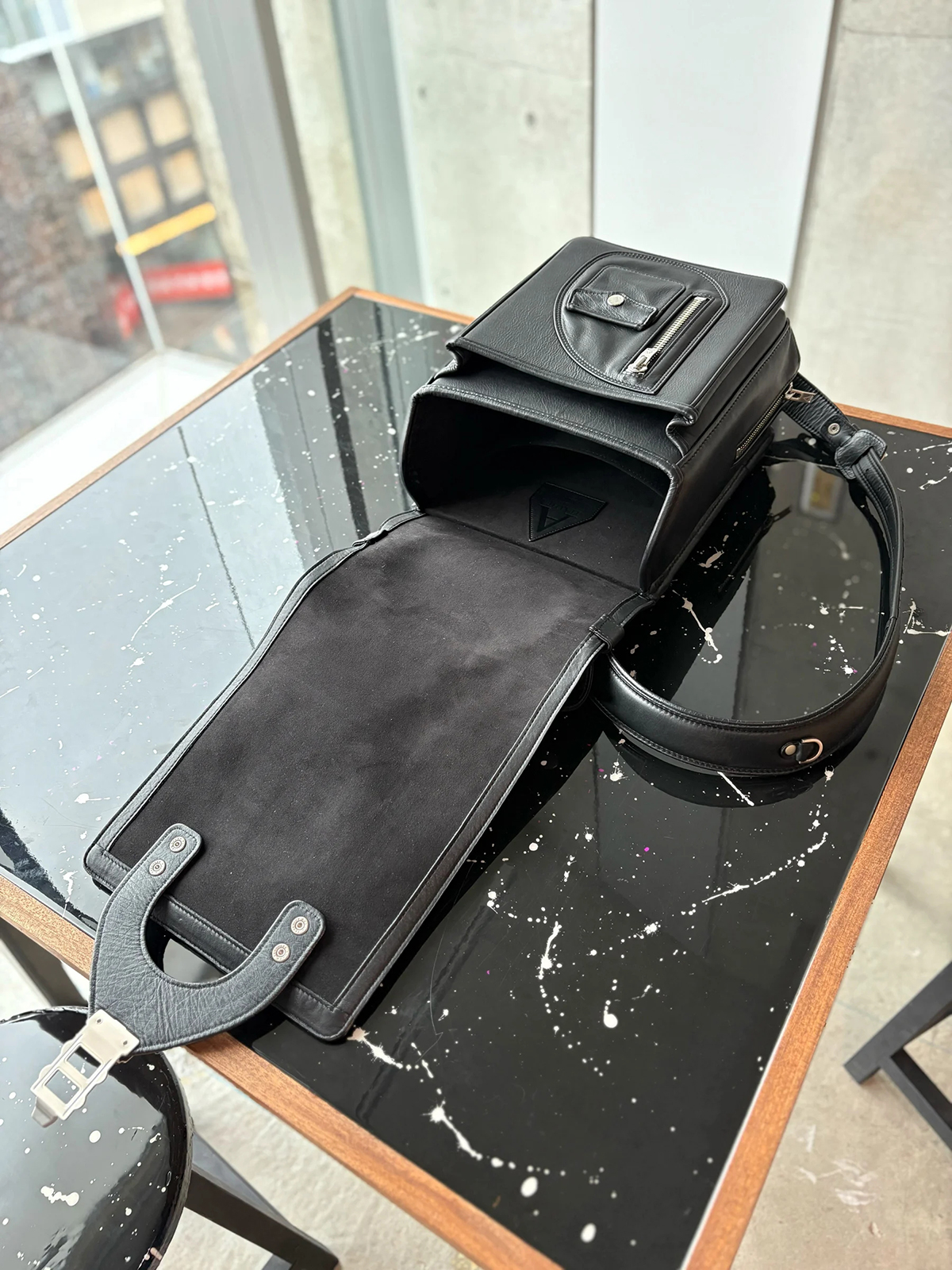 A LEATHER x TSUCHIYA KABAN Rider's School Bag ROUNDRIDER