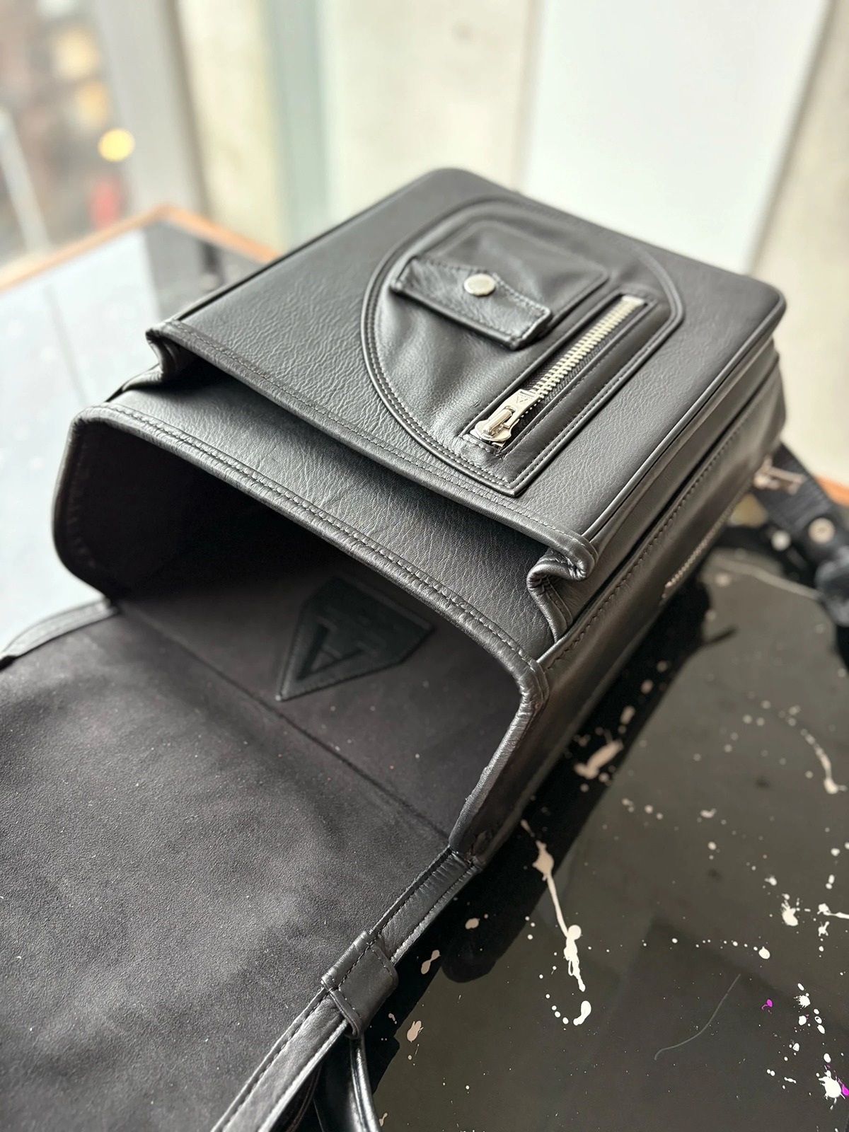 A LEATHER x TSUCHIYA KABAN Rider's School Bag ROUNDRIDER