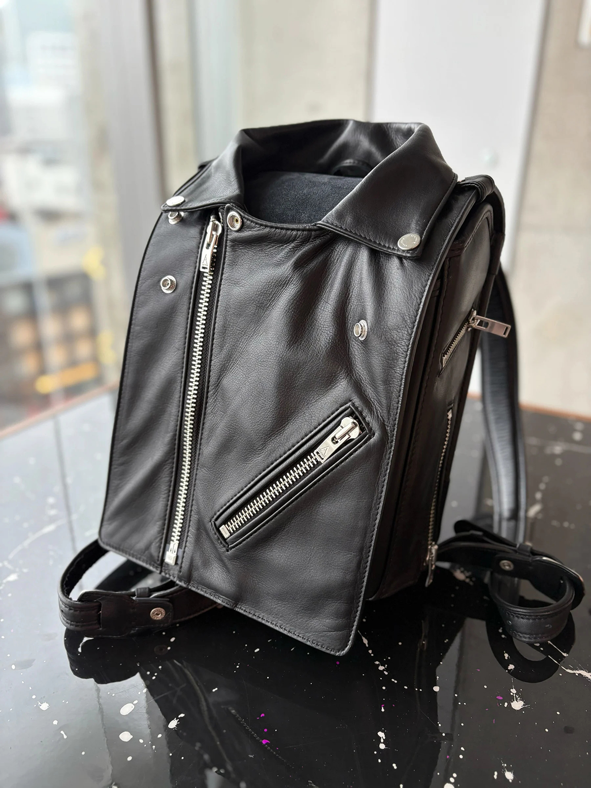 A LEATHER x TSUCHIYA KABAN Rider's School Bag ROUNDRIDER