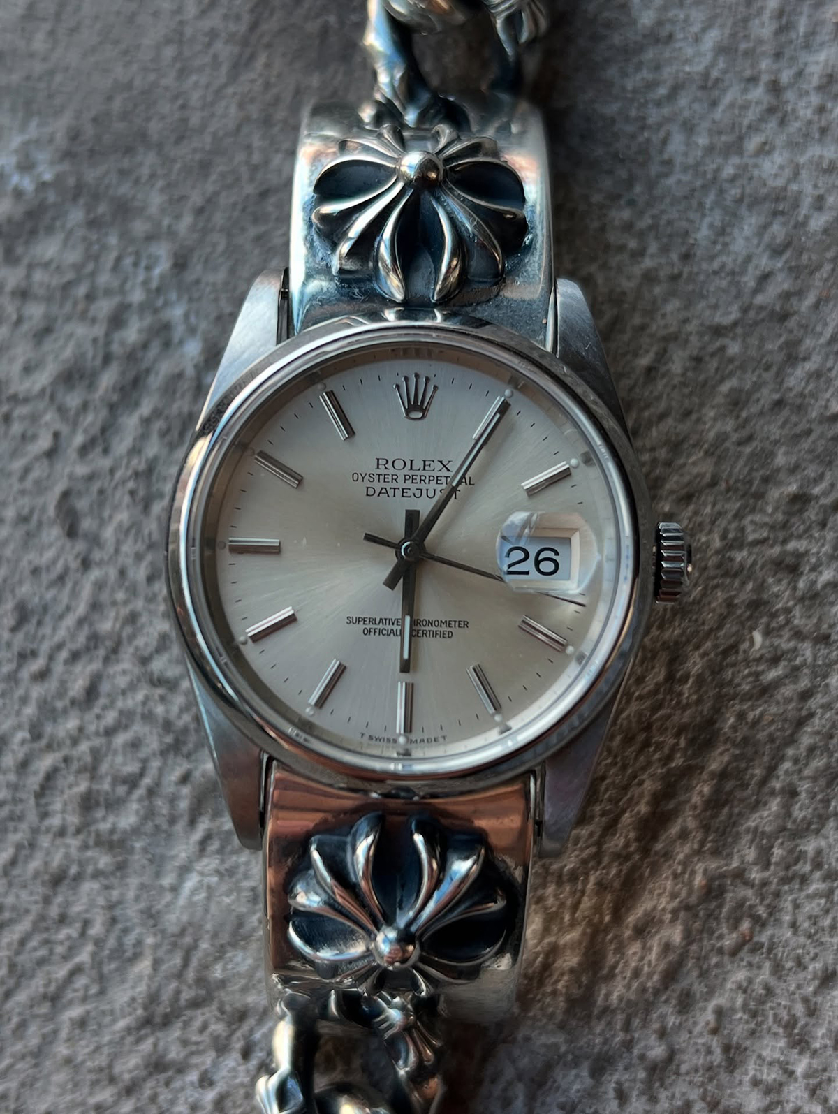 CHROME HEARTS x ROLEX OYSTER PERPETUAL DATEJUST CH Plus Fancy Link Chain