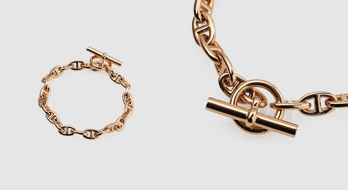 HERMÈS Chaine d'Ancre Bracelet TPM 750PG