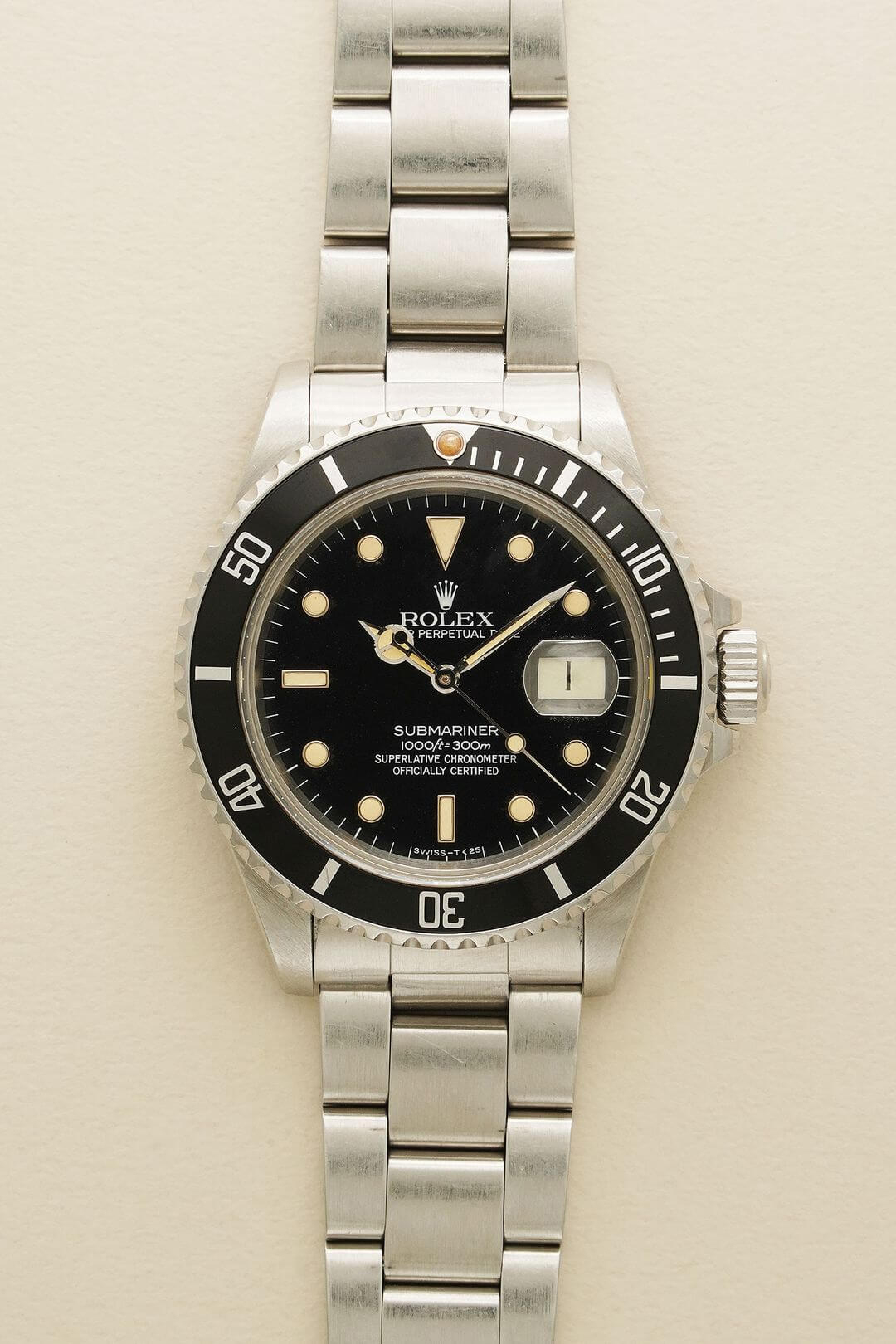 1985 Rolex Submariner Date Ref16800 Black Dial Chronometer