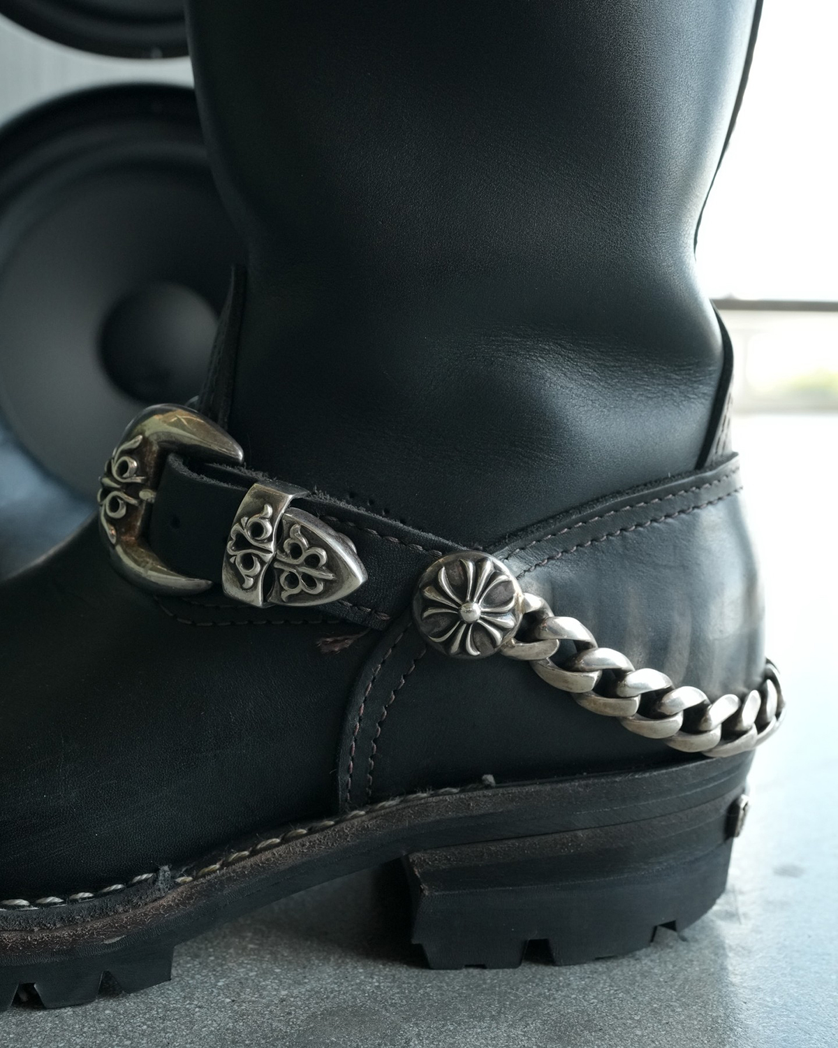 CHROME HEARTS x WESCO BOSS Classic Link Chain Custom Black