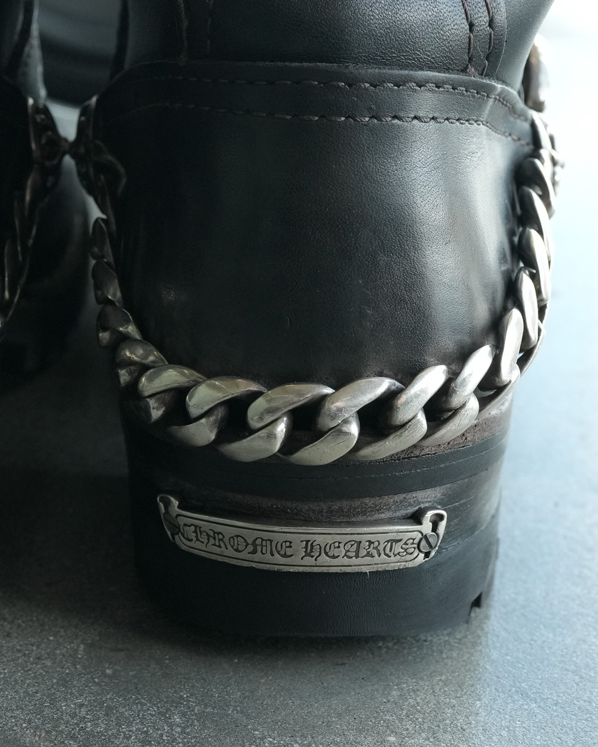 CHROME HEARTS x WESCO BOSS Classic Link Chain Custom Black