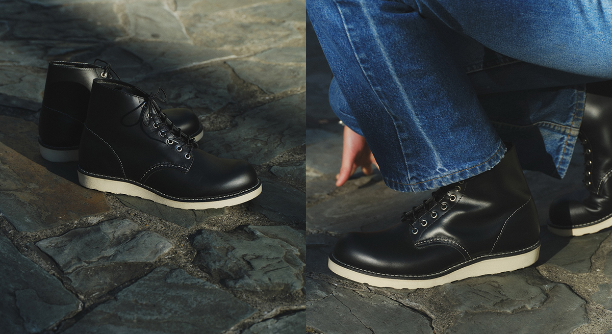 RED WING #8165 6-INCH CLASSIC ROUND BLACK CHROME LEATHER