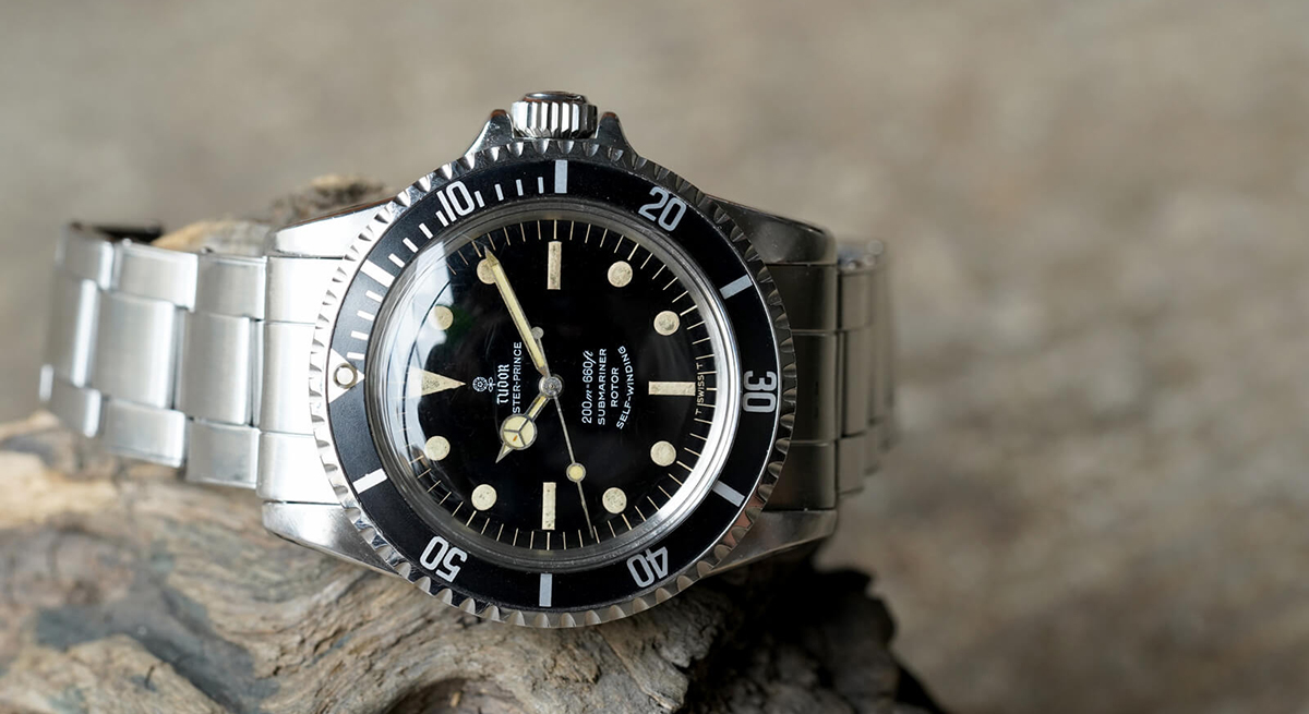 1968 TUDOR Oyster Prince Small Rose Submariner Ref7928 Gilt Dial