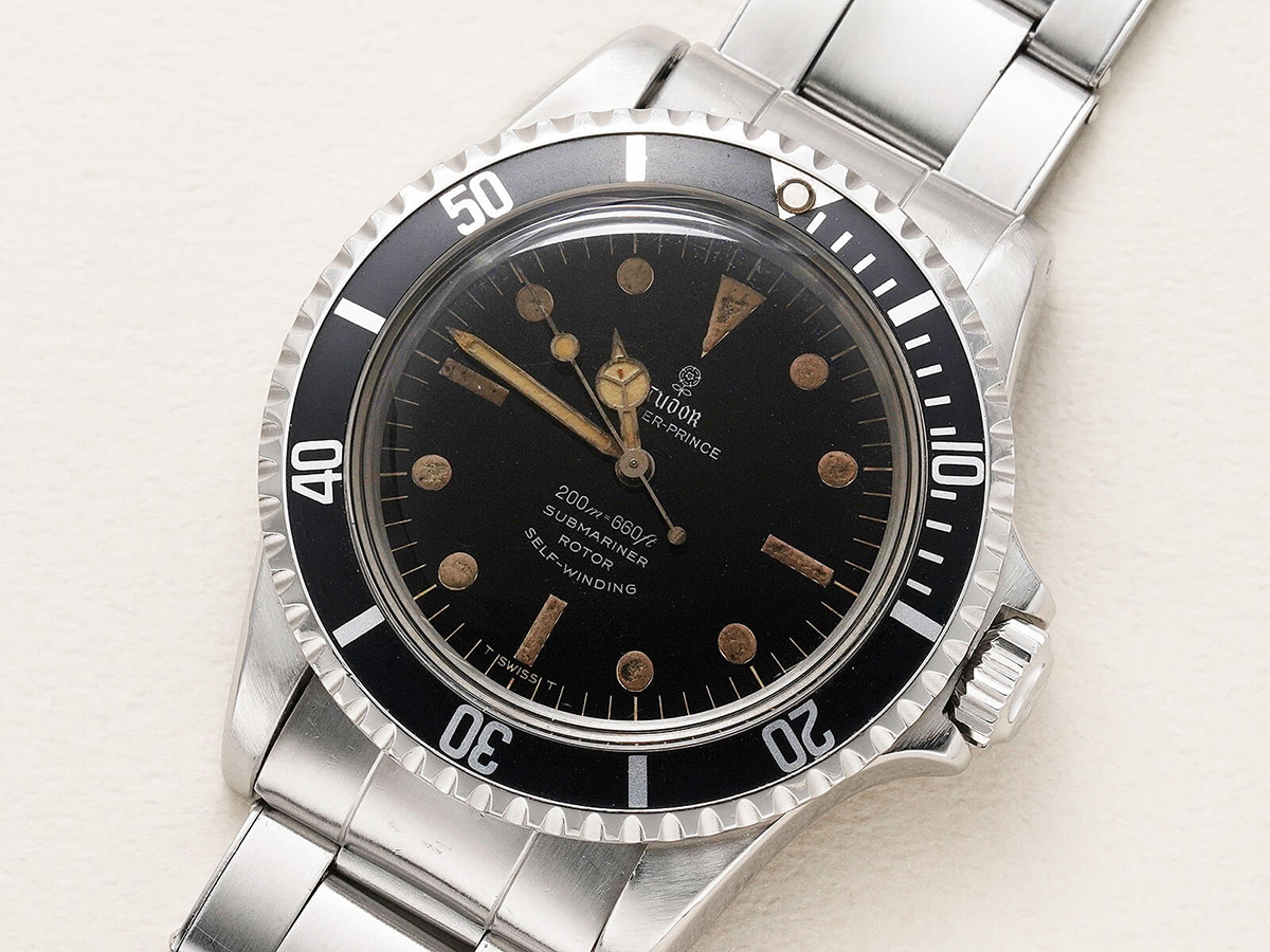 1968 TUDOR Oyster Prince Small Rose Submariner Ref7928 Gilt Dial