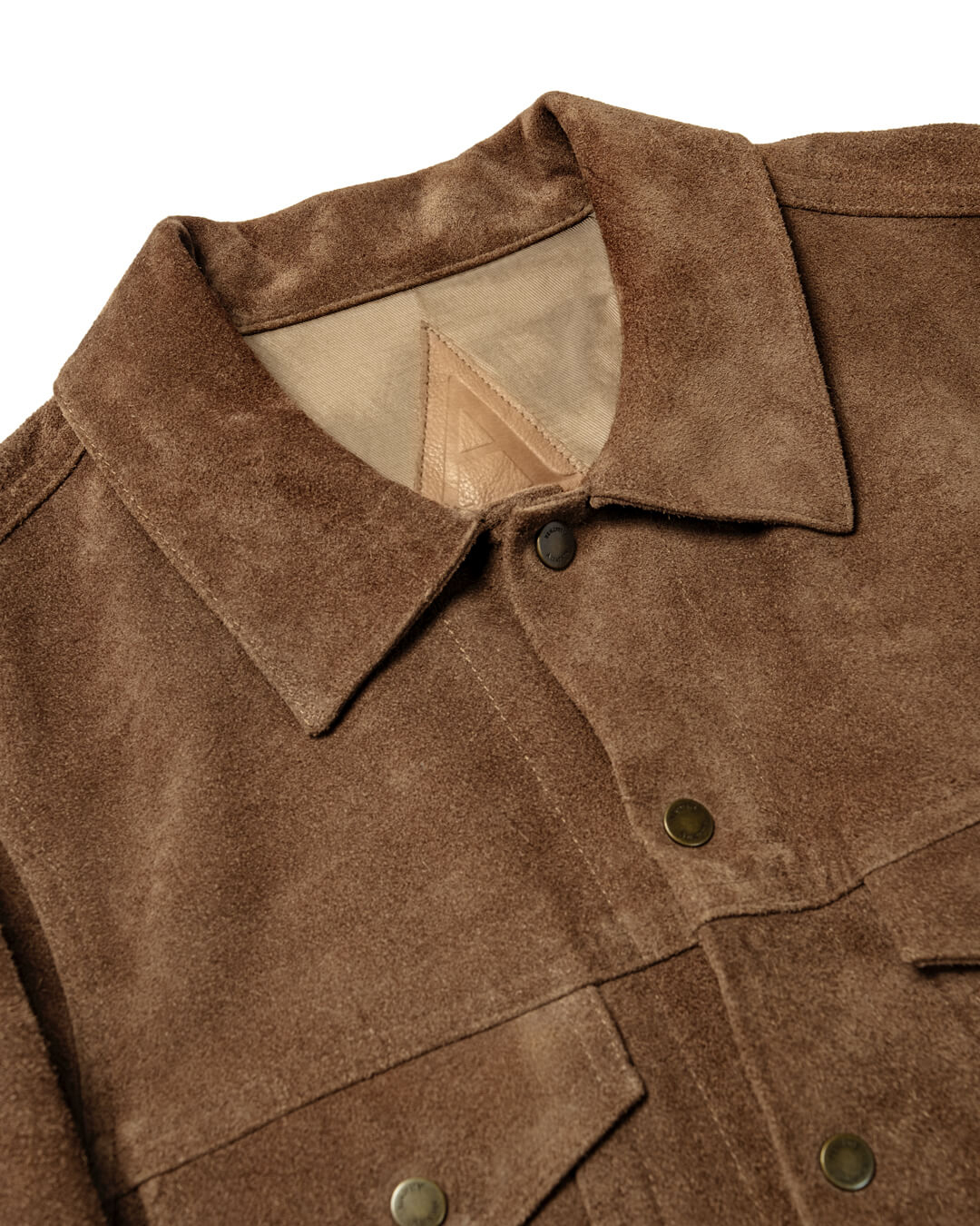 A LEATHER 3rd Jacket Suade Leather Camel