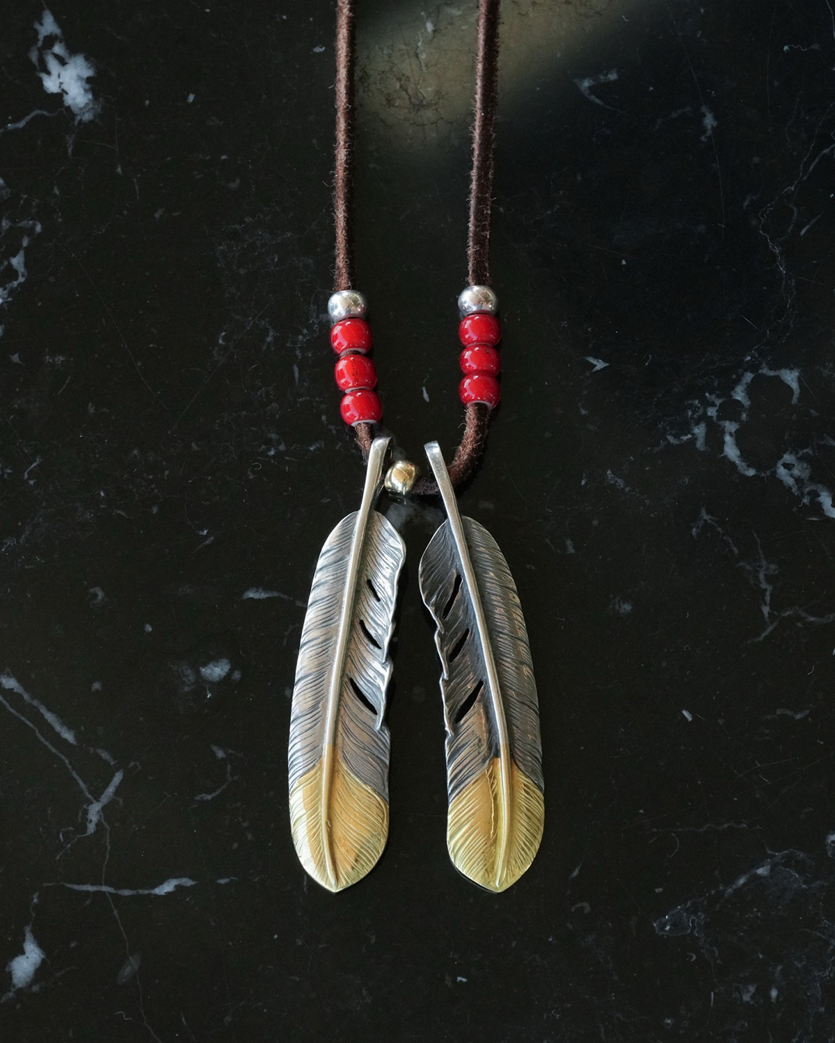 Goro's Pendant Feather Cross