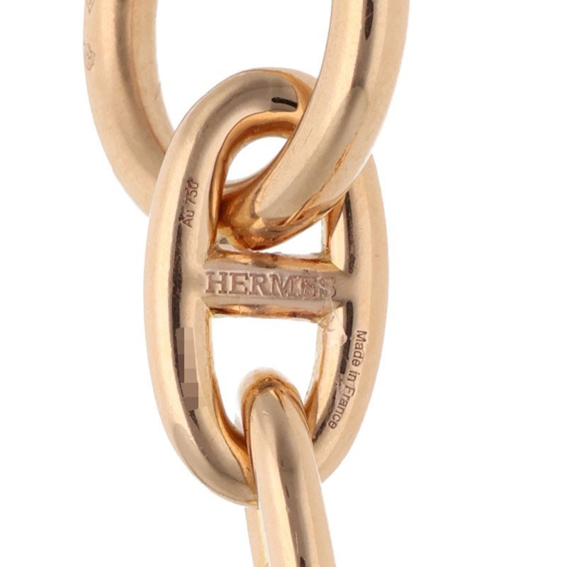 HERMÈS Chaine d'Ancre GM K18 Pink Gold