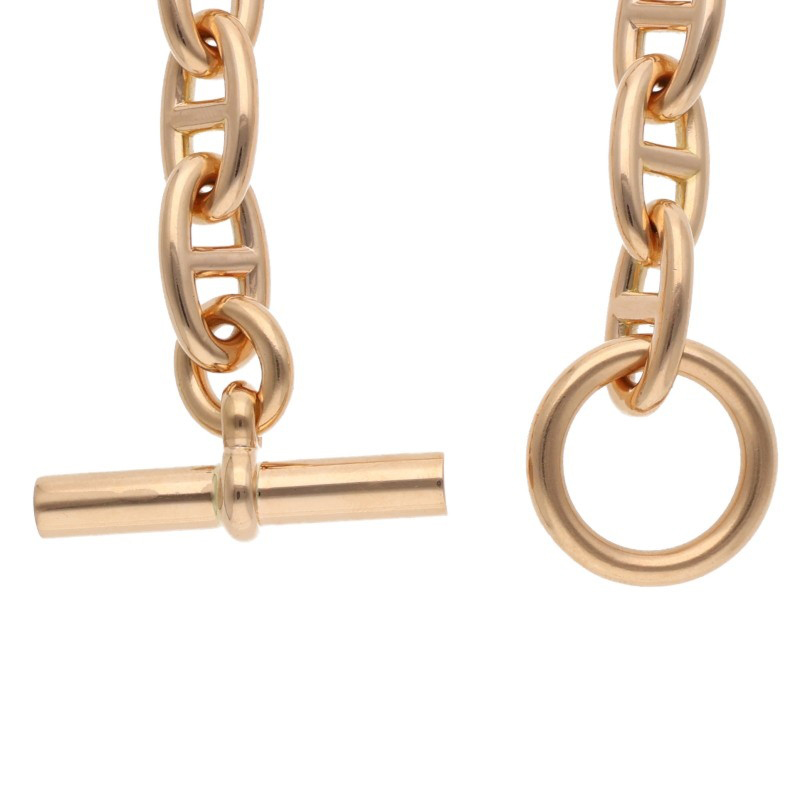 HERMÈS Chaine d'Ancre GM K18 Pink Gold