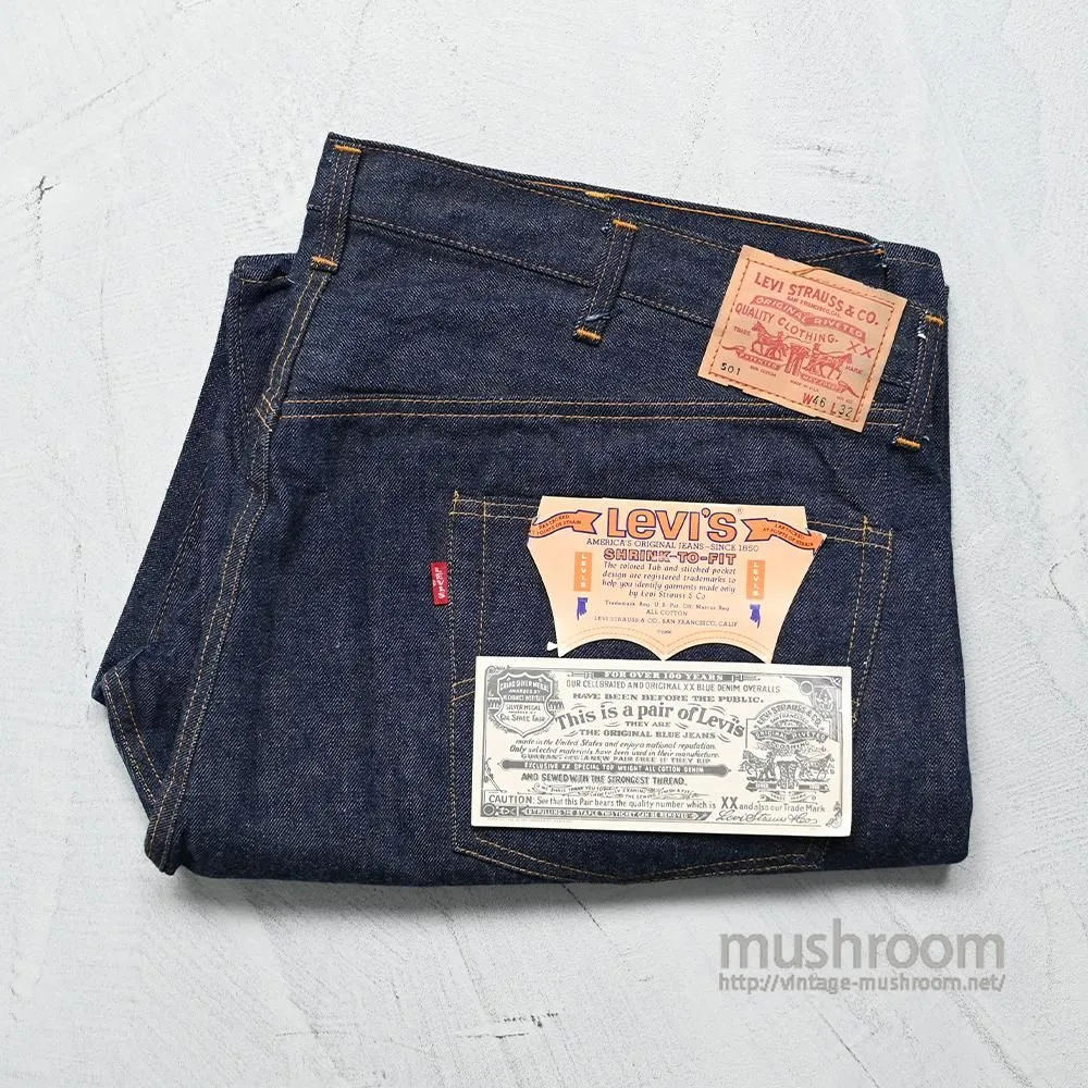 1960's LEVI'S 501 BigE Dead Stock W46 L32 Vintage
