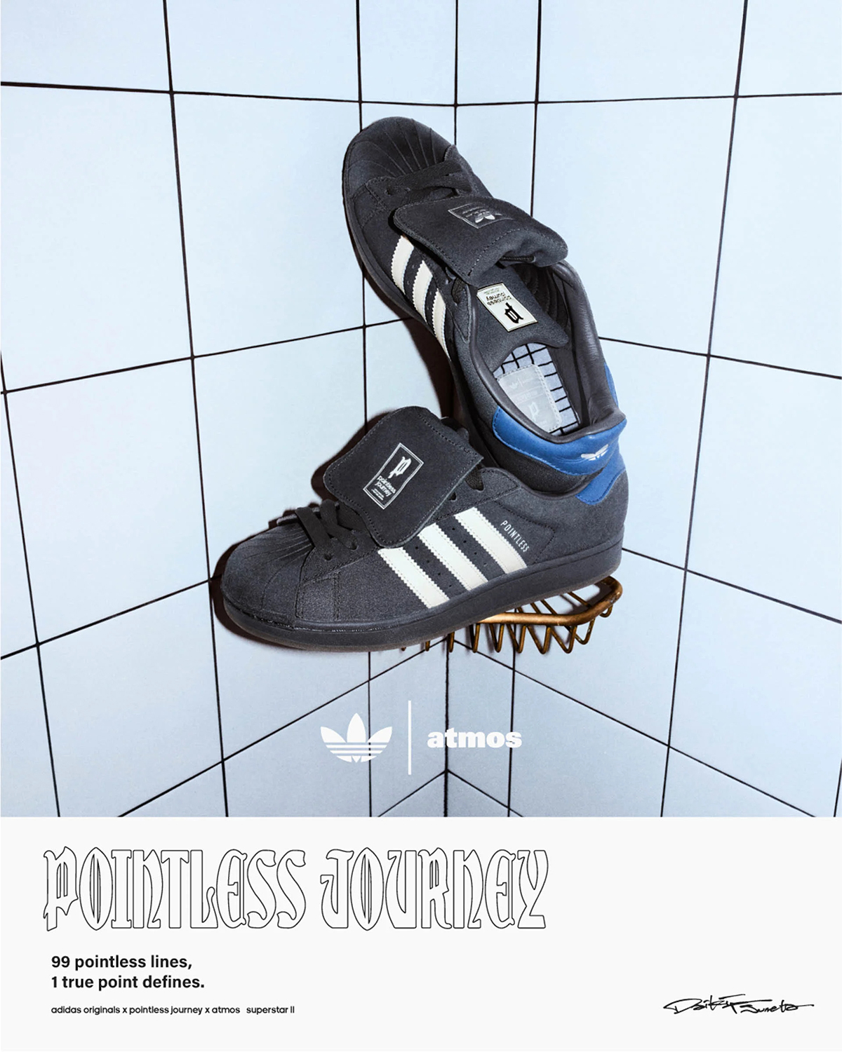 POINTLESS JOURNEY x atmos x adidas Originals SUPERSTAR II atmos DAIKI TSUNETA POINTLESS JOURNEY