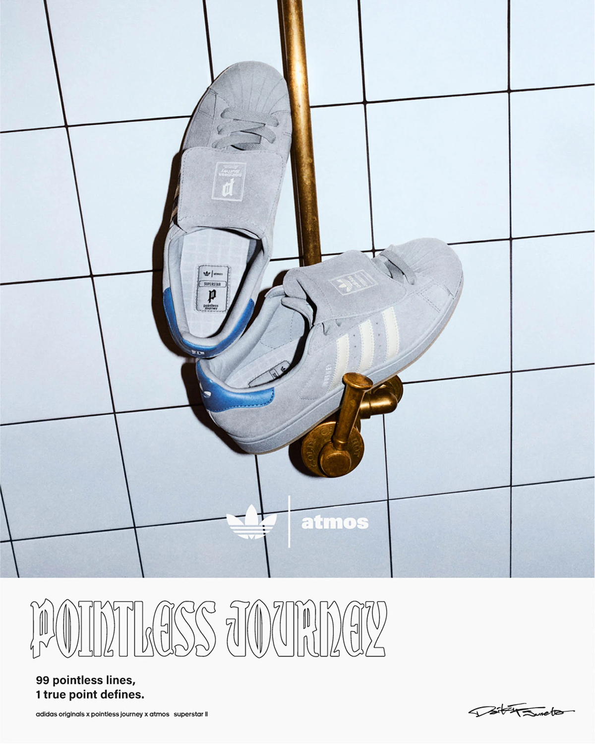 POINTLESS JOURNEY x atmos x adidas Originals SUPERSTAR II atmos DAIKI TSUNETA POINTLESS JOURNEY