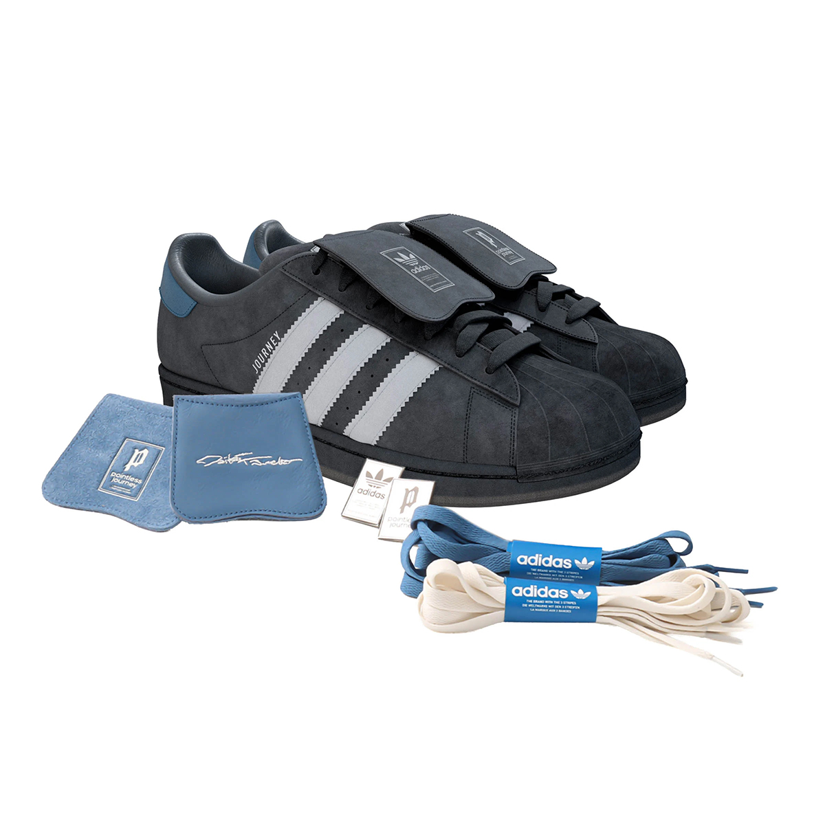 POINTLESS JOURNEY x atmos x adidas Originals SUPERSTAR II atmos DAIKI TSUNETA POINTLESS JOURNEY