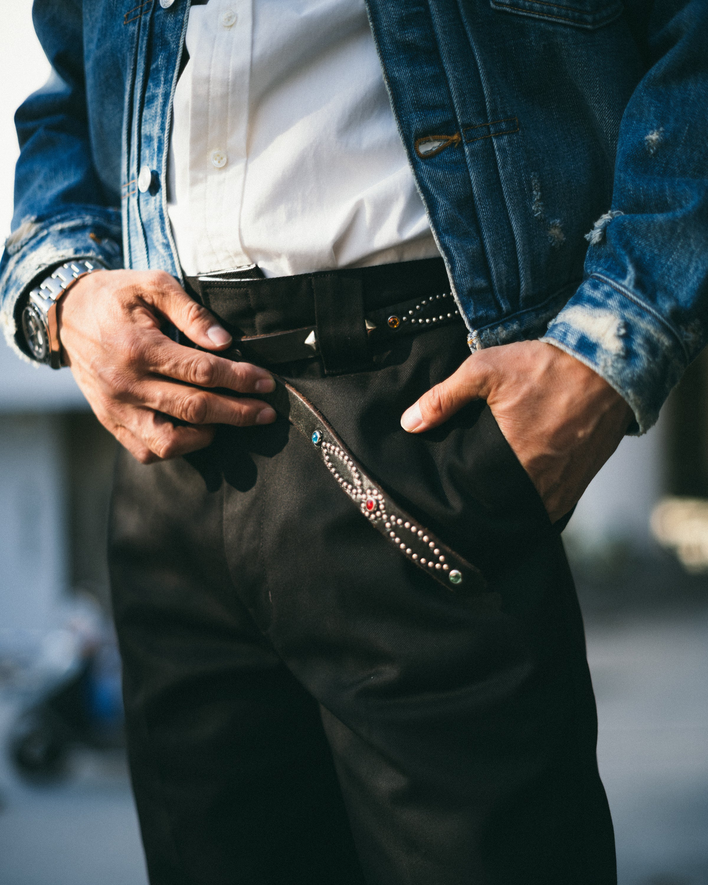 BEDWIN & THE HEART BREAKERS x HTC EXCLUSIVE STUDS BELT HTC