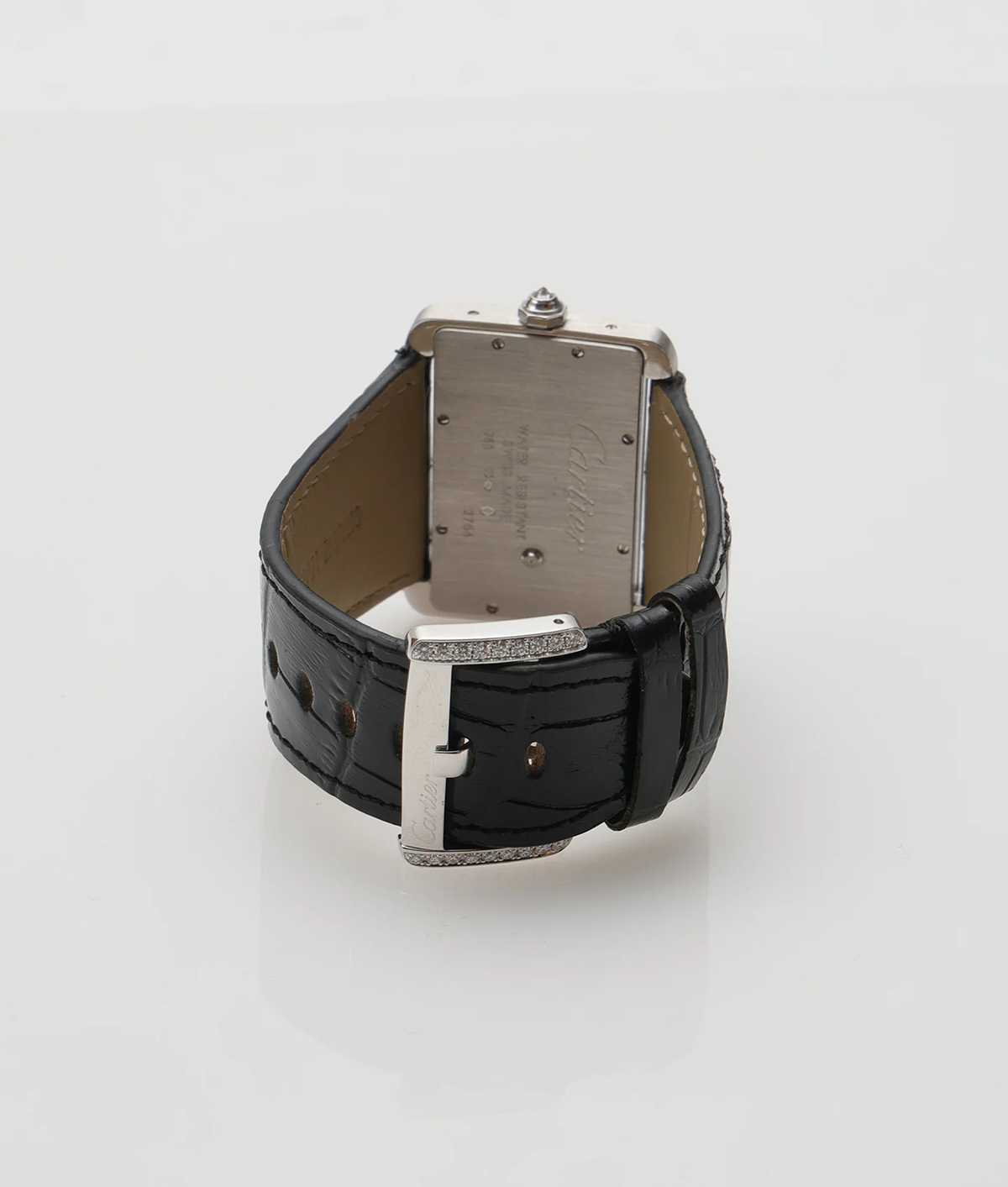 2000's Cartier Tank Divan Dual Time LM
