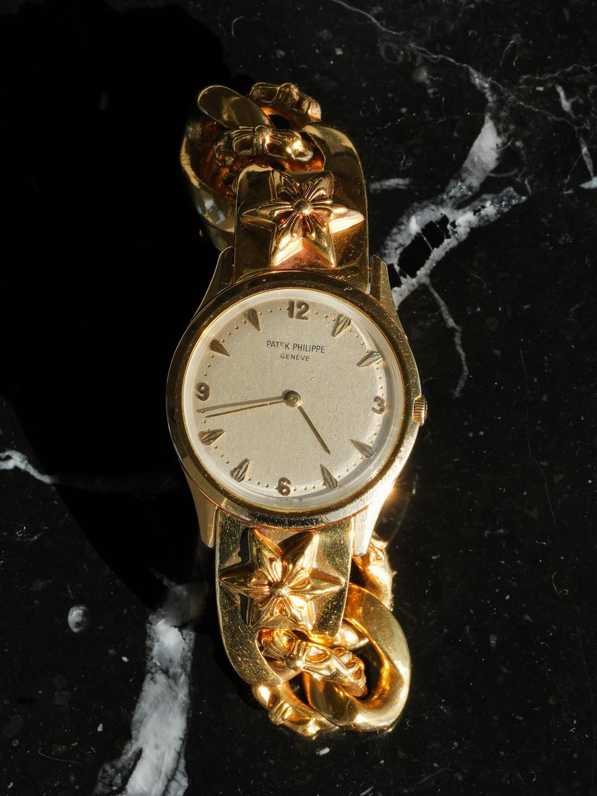 CHROME HEARTS x Patek Philippe Calatrava 2588 22k Yellow Gold Star Watch Band