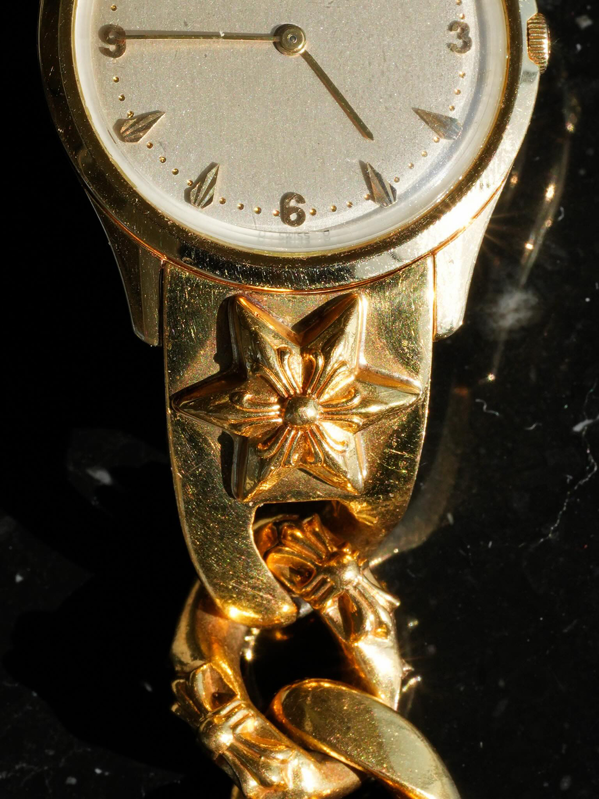 CHROME HEARTS x Patek Philippe Calatrava 2588 22k Yellow Gold Star Watch Band