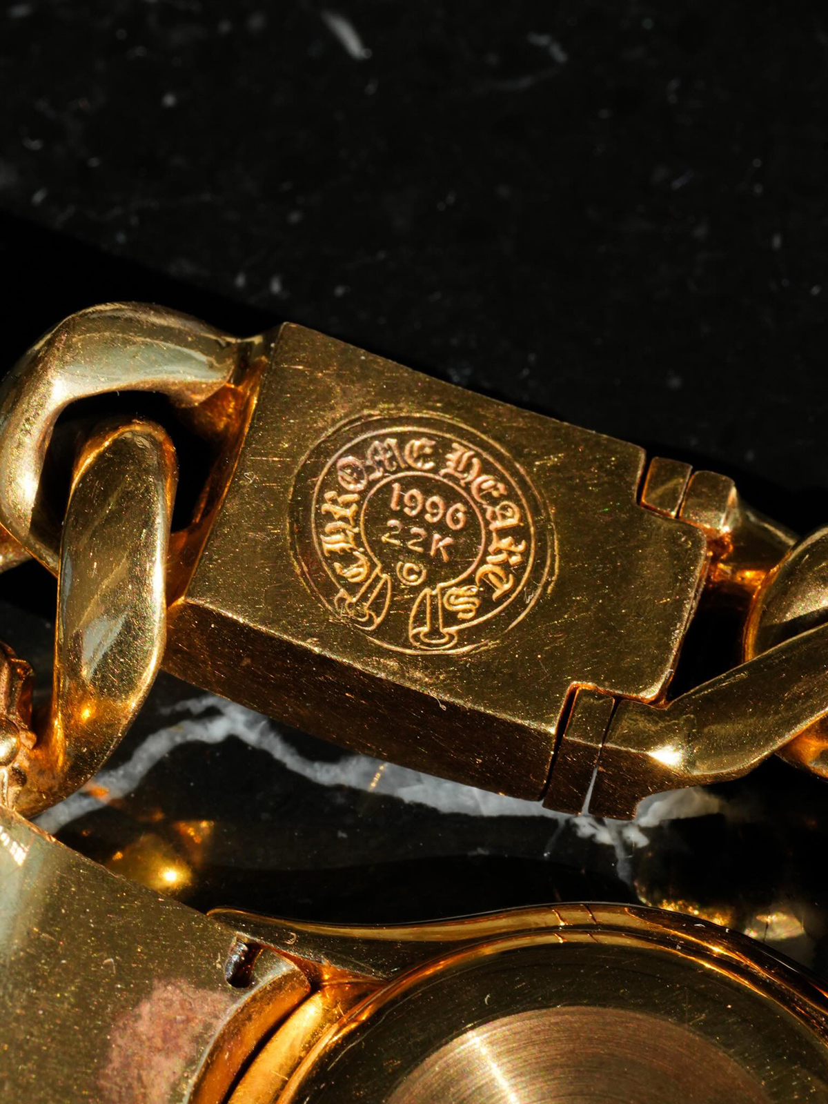 CHROME HEARTS x Patek Philippe Calatrava 2588 22k Yellow Gold Star Watch Band