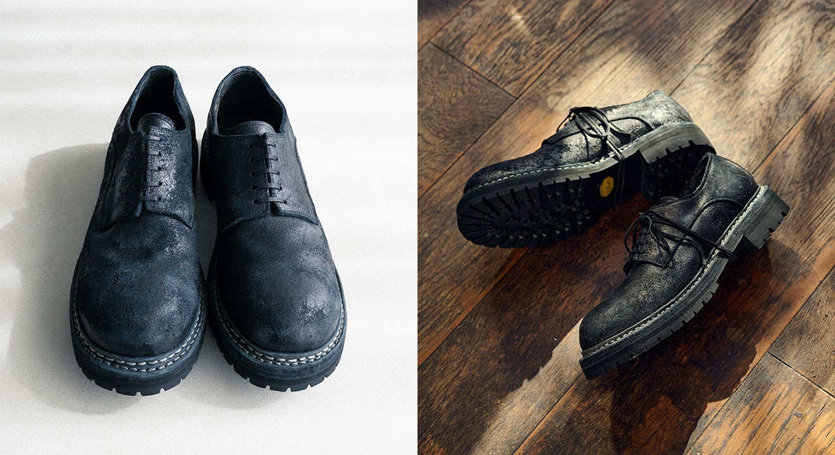 GUIDI for BIOTOP 26SS Vol2 DADDY SHOES COATED BLKT for BIOTOP