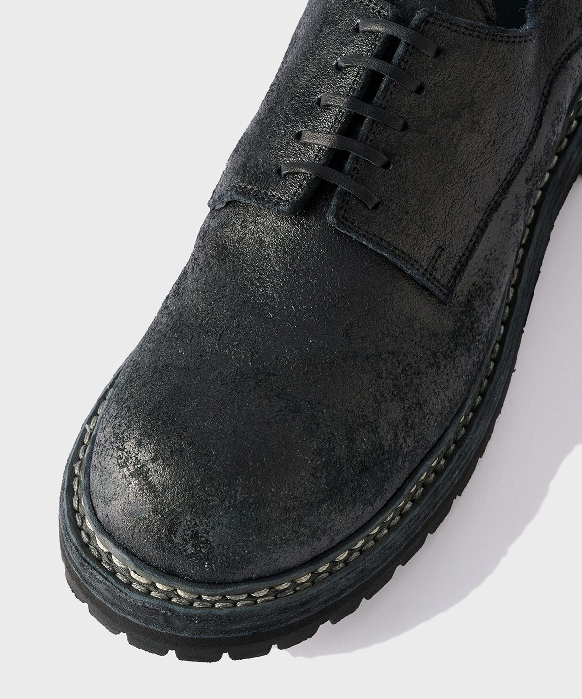 GUIDI for BIOTOP 26SS Vol2 DADDY SHOES COATED BLKT for BIOTOP
