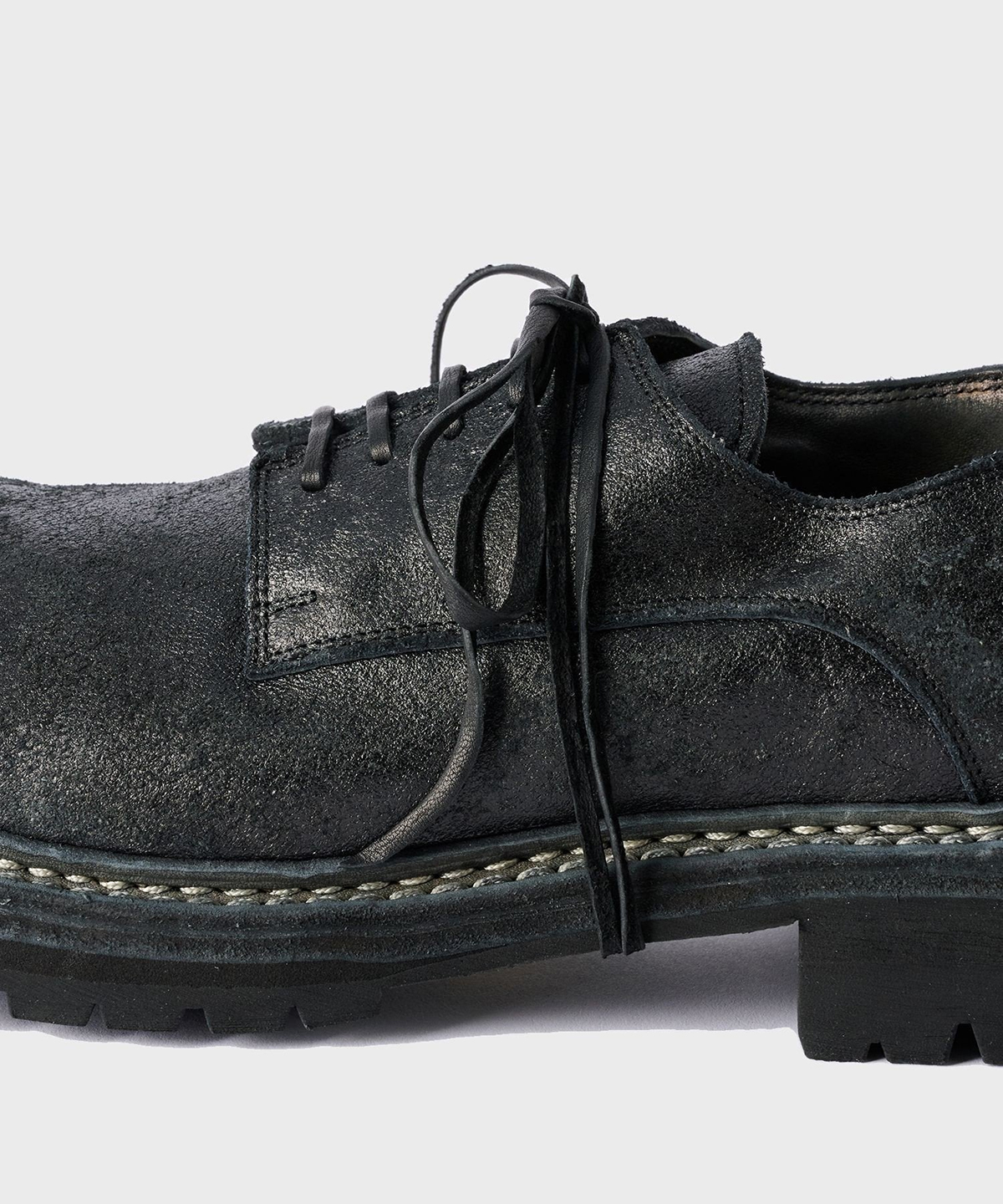 GUIDI for BIOTOP 26SS Vol2 DADDY SHOES COATED BLKT for BIOTOP