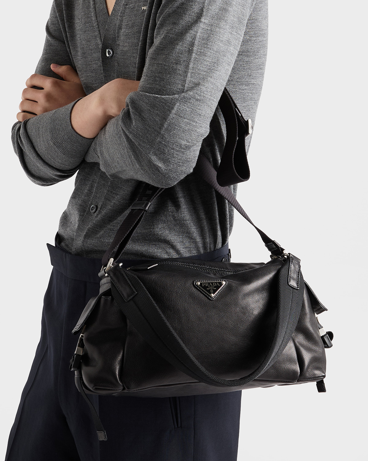 PRADA Explorer Leather Bag