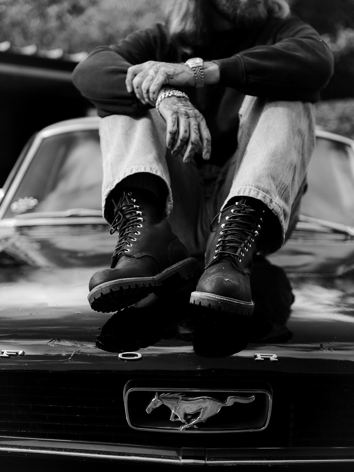 RED WING 8-INCH LOGGER BLACK OIL SLICK LEATHER