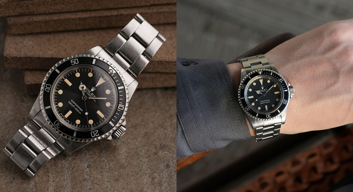 1979 ROLEX SUBMARINER Ref.5513 Matte Black Dial Feet First Vintage