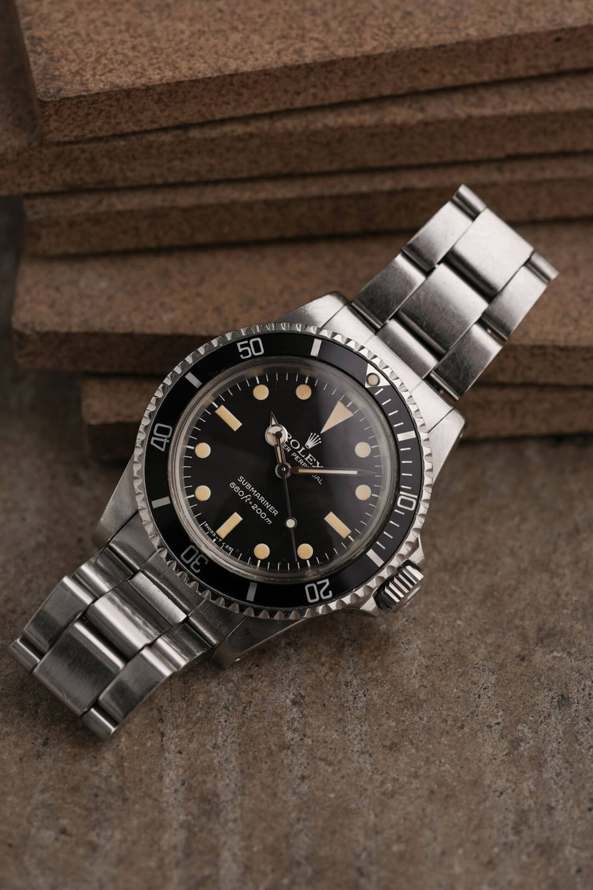 1979 ROLEX SUBMARINER Ref.5513 Matte Black Dial Feet First Vintage