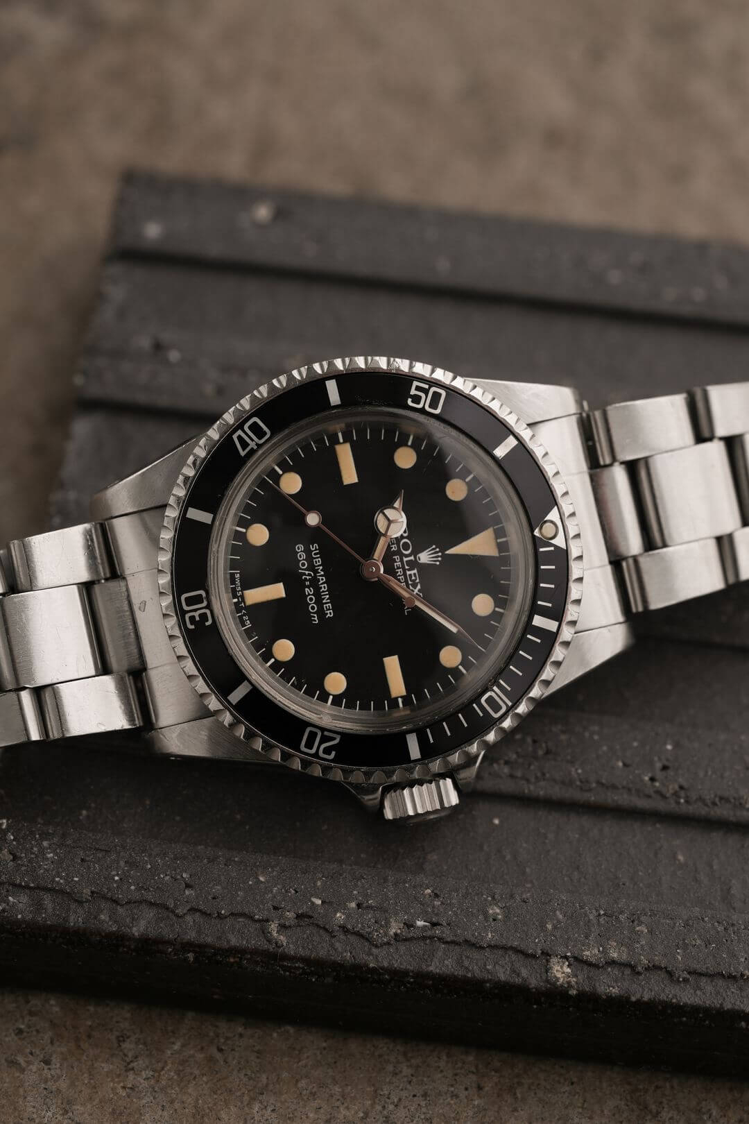 1979 ROLEX SUBMARINER Ref.5513 Matte Black Dial Feet First Vintage