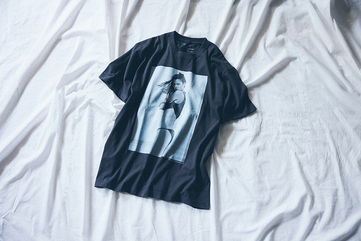 BIOTOP Kate Moss Photo T-Shirt Photography by Patrick Demarchelier for Harper’s BAZAAR