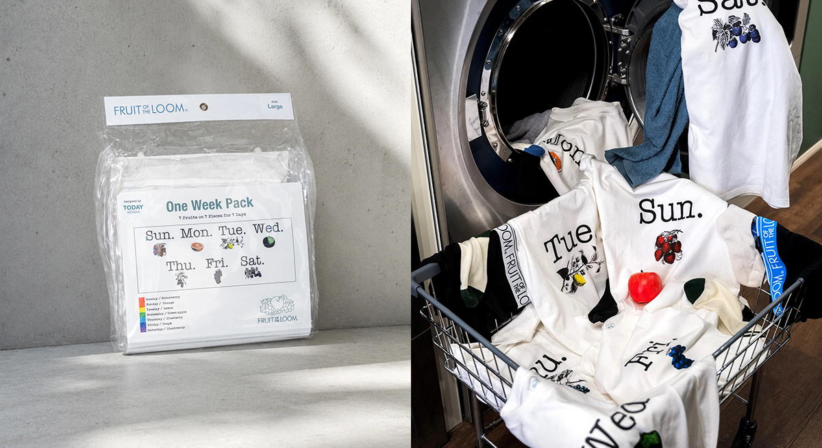 FRUIT OF THE LOOM x TODAY edition One Week PACK Tee