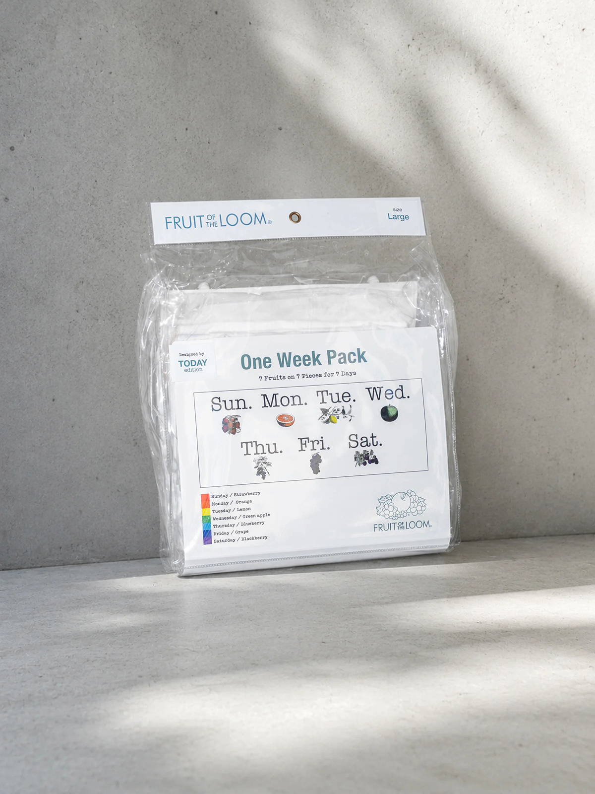 FRUIT OF THE LOOM x TODAY edition One Week PACK Tee