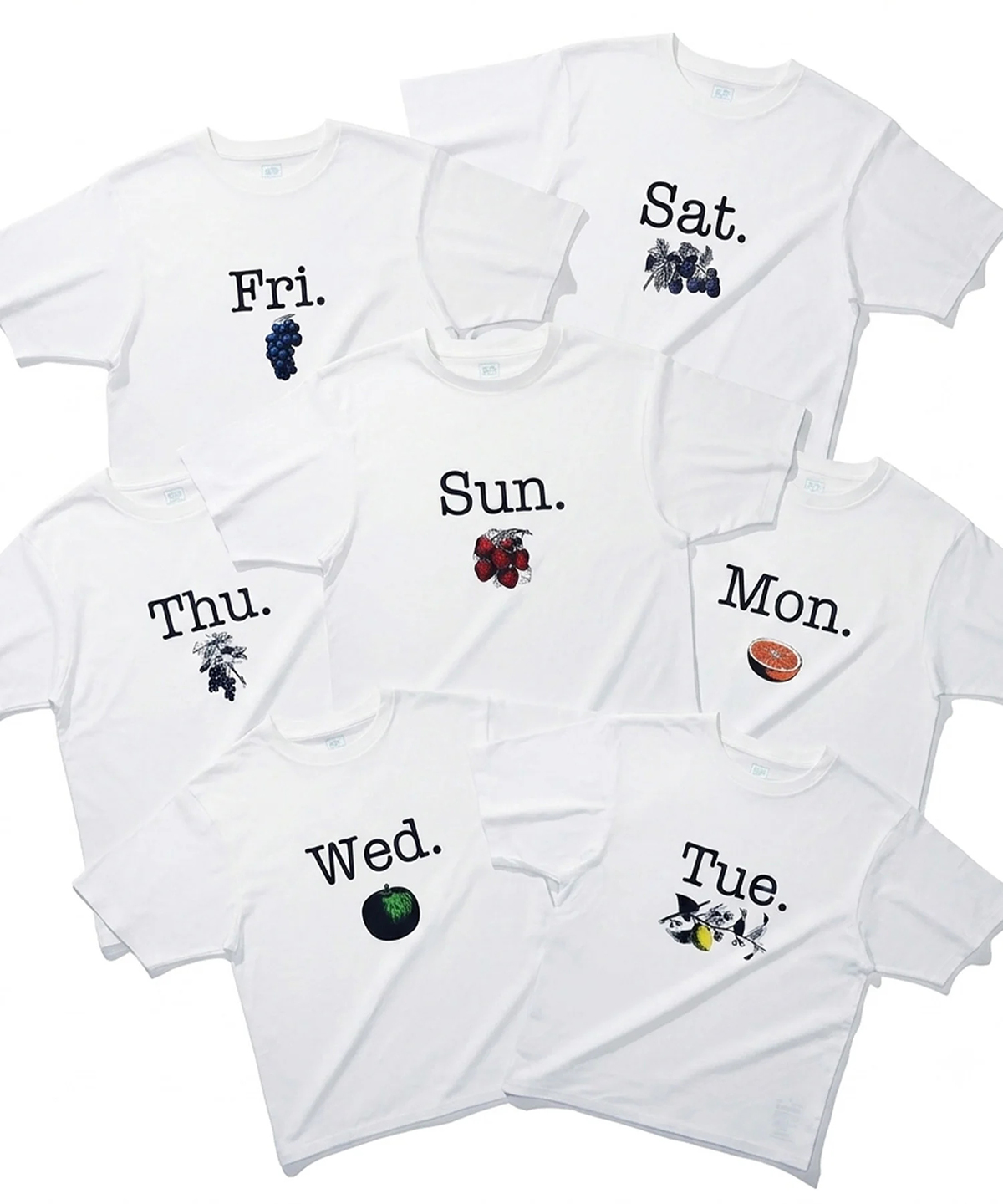 FRUIT OF THE LOOM x TODAY edition One Week PACK Tee