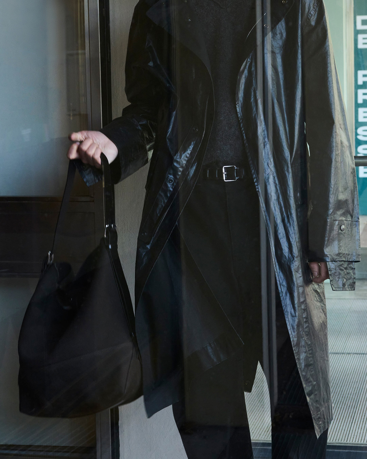 LEMAIRE BELTED Alpaka Nuback Tote Bag