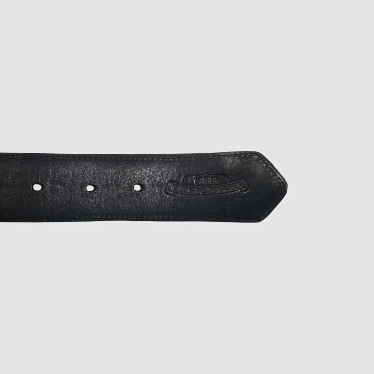 CHROME HEARTS Roller Link Belt Black Leather