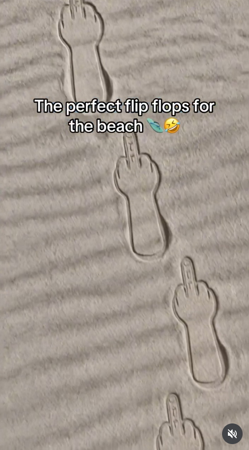 FlipOffSlides FUCK Sign Sandals