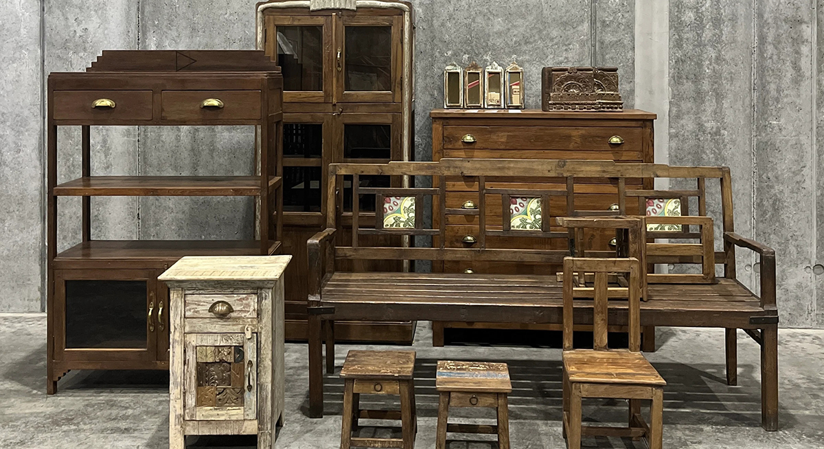 無印良品 インドの古家具