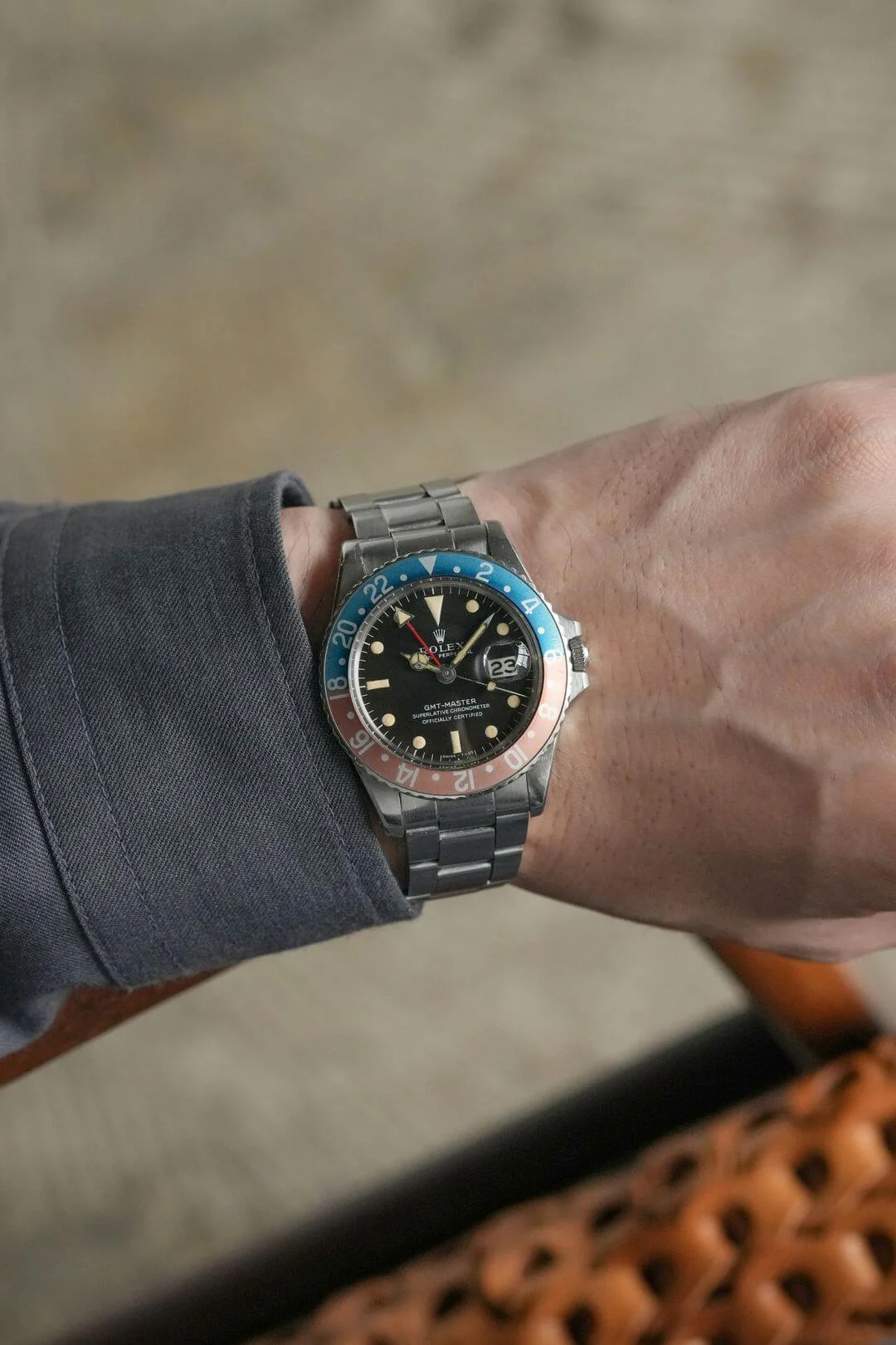 1969 ROLEX GMT MATER Ref1675 Long E Matte Dial Chronometer