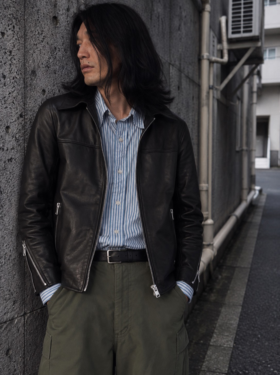 A LEATHER Roadster Jacket