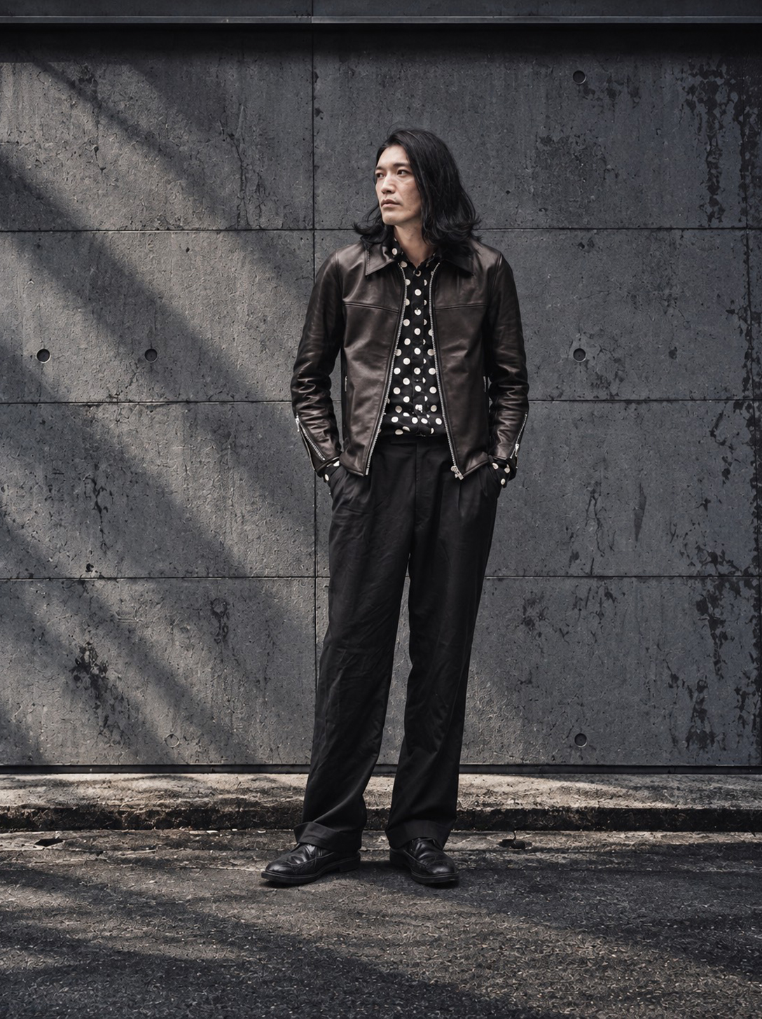 A LEATHER Roadster Jacket