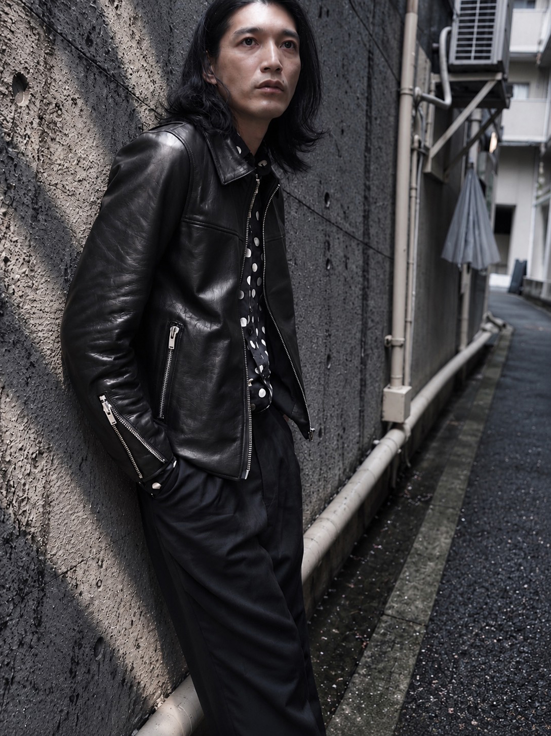 A LEATHER Roadster Jacket