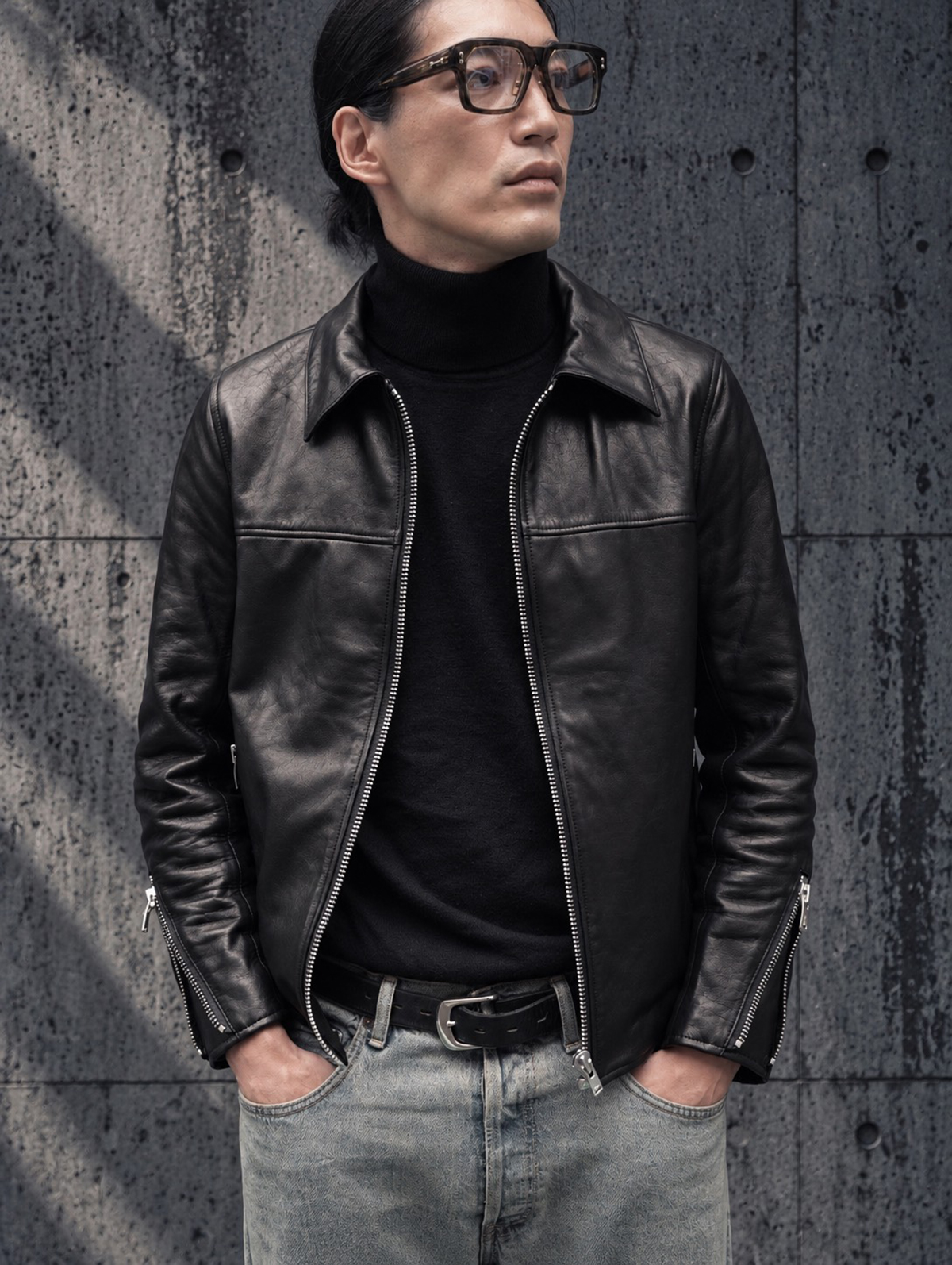 A LEATHER Roadster Jacket