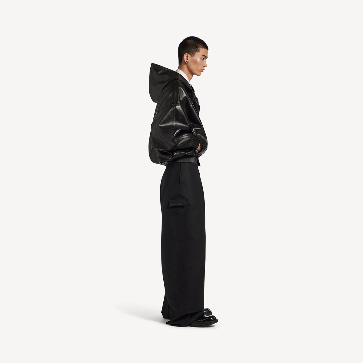 BALENCIAGA 2026 Winter Loose Fit Workwear Pants Black