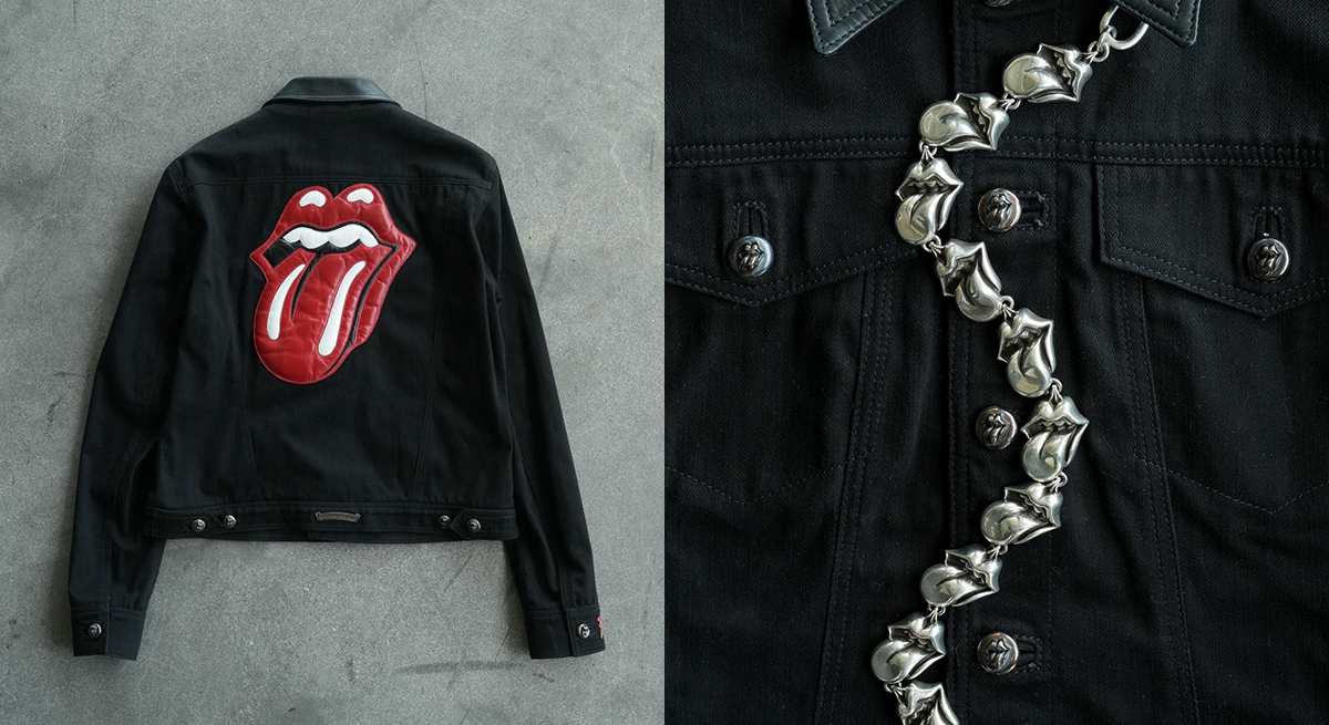 CHROME HEARTS x The Rolling Stones Patch Trucker Jacket