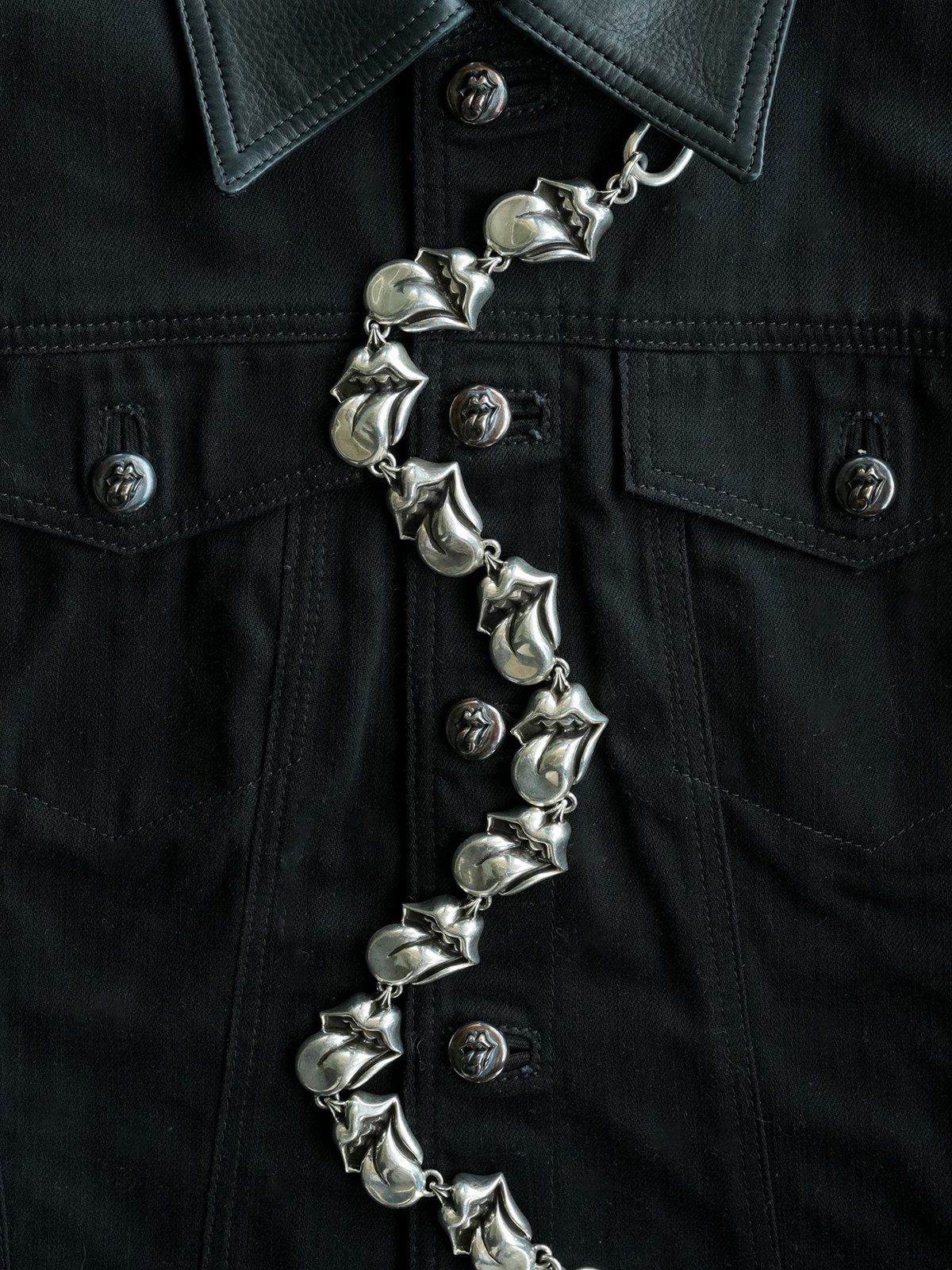 CHROME HEARTS x The Rolling Stones Patch Trucker Jacket