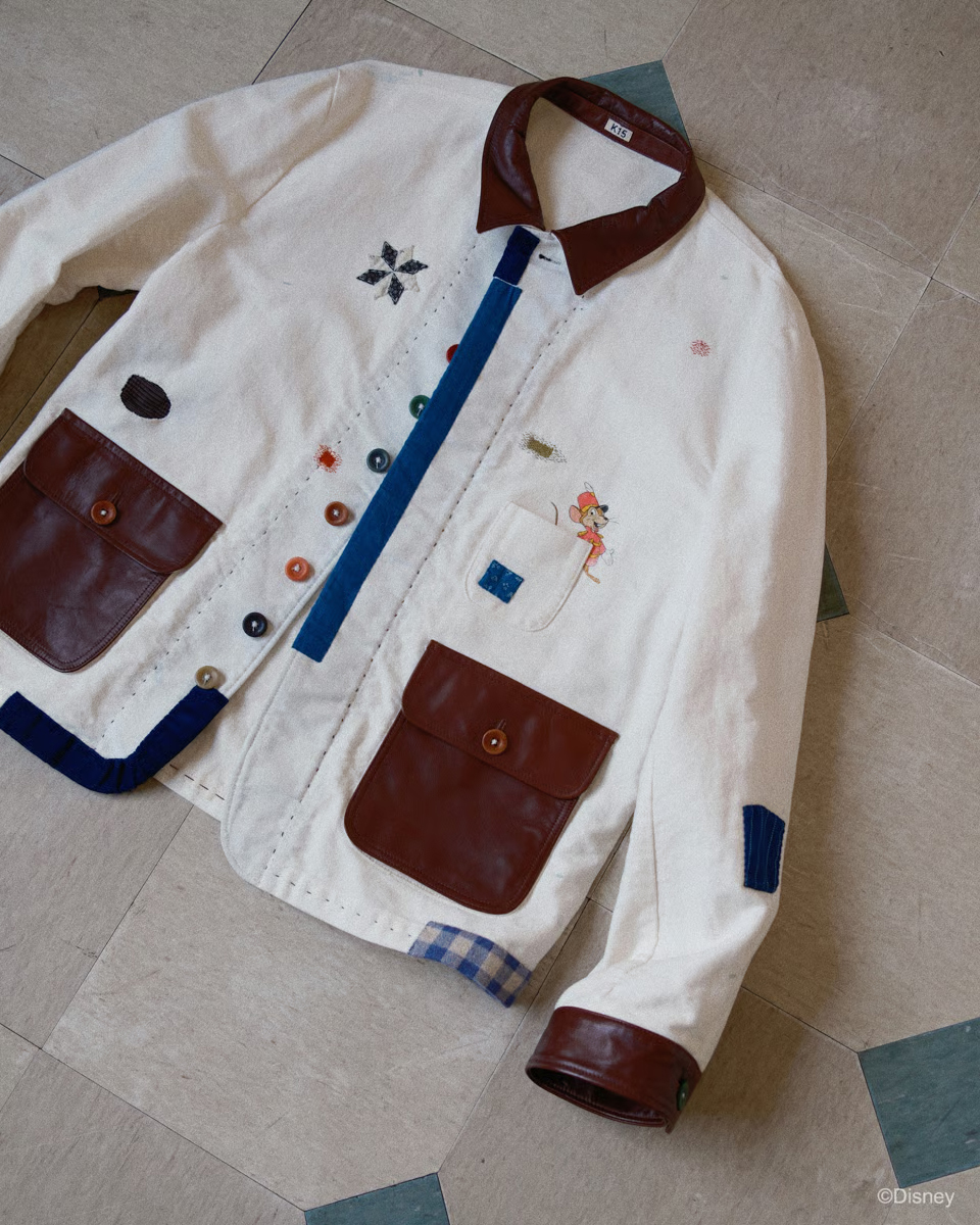 Vintage-finished work jacket for DOVER STREET MARKET GINZA
